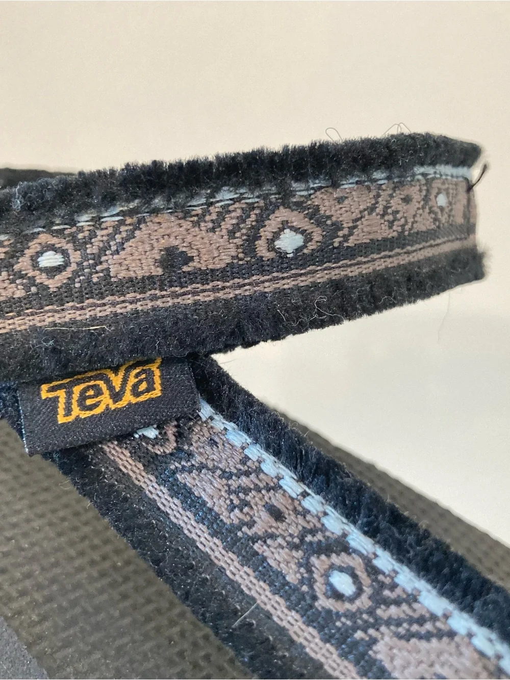 Teva Flatform Universal Maressa Womens Sz 6 Black Sandals Strappy
